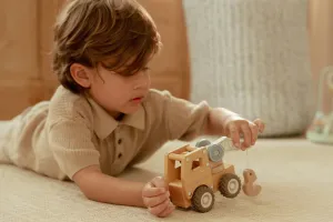 LITTLE DUTCH Autožeriav drevený