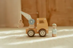 LITTLE DUTCH Autožeriav drevený
