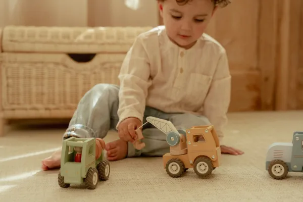 LITTLE DUTCH Autožeriav drevený