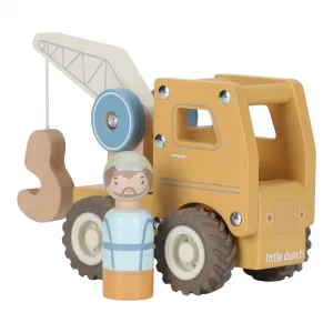 LITTLE DUTCH Autožeriav drevený