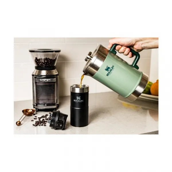 Stanley Classic Stay Hot French press hammertone green