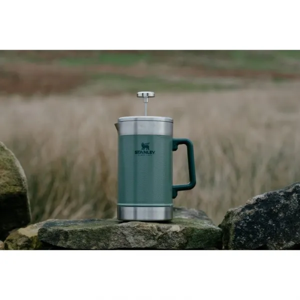 Stanley Classic Stay Hot French press hammertone green
