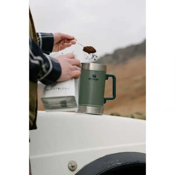 Stanley Classic Stay Hot French press hammertone green