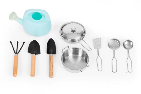 ECOTOYS Dřevěná kuchyňka pro děti MASTER II hnědá