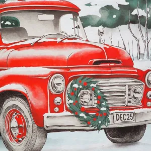Posteľná súprava XMAS biela / červená