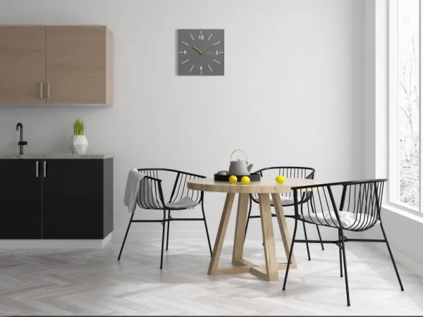 NástennéhodinyScandic30cm-sivé67647