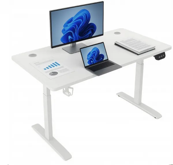 Elektrickývýškovonastaviteľnýstôl72-117cm-bielyŠírka:60cm|Dĺžka:140cm