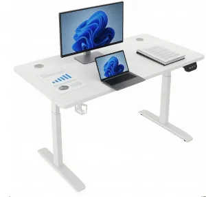 Elektrickývýškovonastaviteľnýstôl72-117cm-bielyŠírka:60cm|Dĺžka:140cm