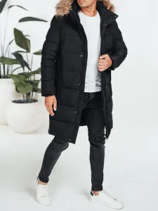 Prešívaná dlhá parka pre pánov