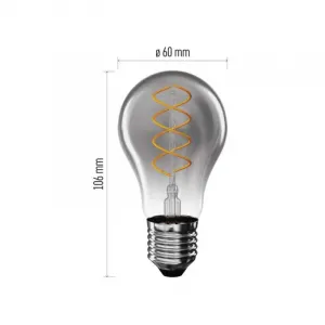 EMOS LED žiarovka DECO dymová A60 teplá biela