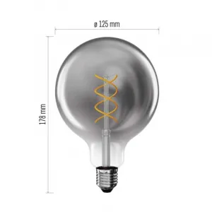 EMOS LED žiarovka DECO dymová G125 teplá biela