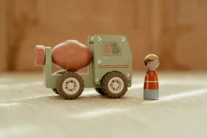LITTLE DUTCH Nákladiak s miešačkou drevený