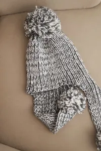 Kesi Dámska čiapka ušanka Emma K343 grafitová