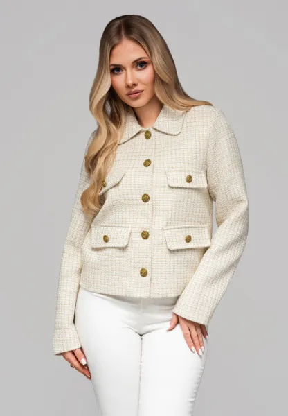 Edoti Women's jacket with padded collar OW-BLZB-0100 v1