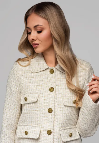 Edoti Women's jacket with padded collar OW-BLZB-0100 v1