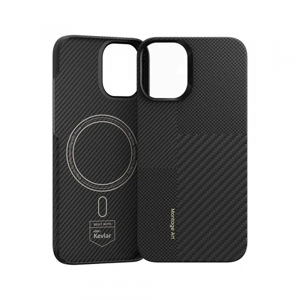 Benks Montage Magnetic Armor Air Kevlar obal PC Frame, iPhone 16, čierny