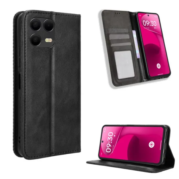 BUSINESS Peňaženkový kryt pre T Phone 3 Pro čierny