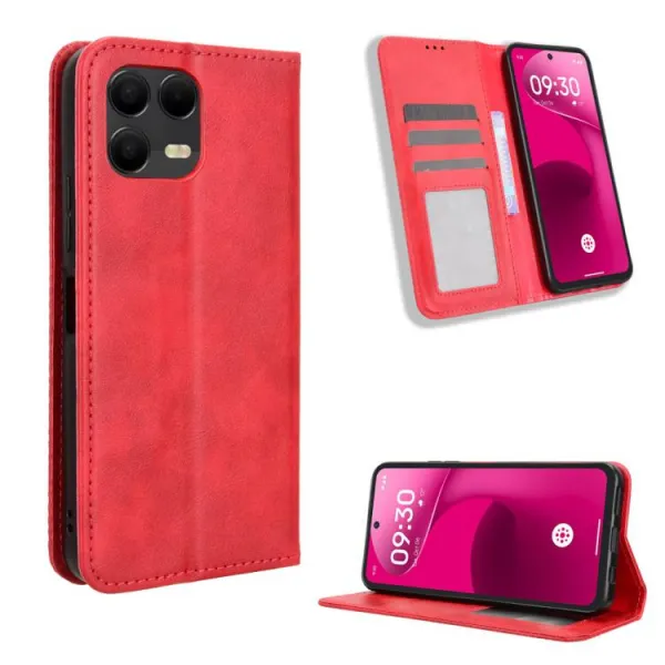 BUSINESS Peňaženkový kryt pre T Phone 3 Pro červený