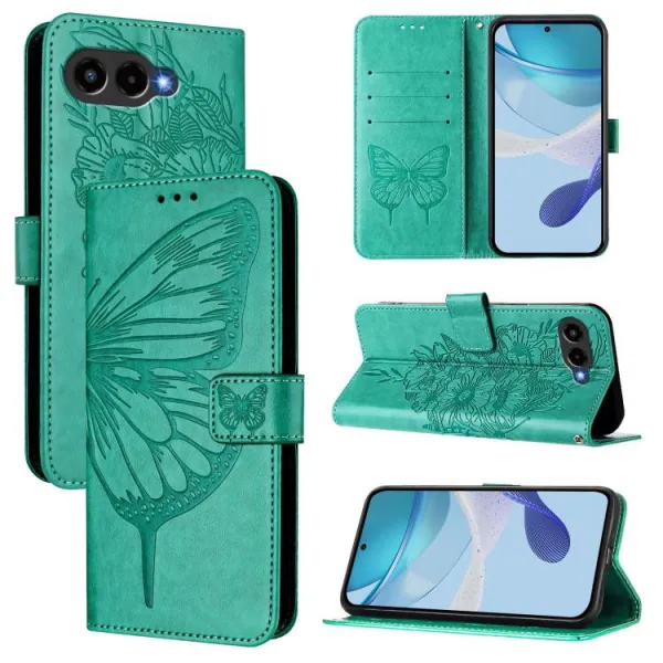 ART BUTTERFLY Peňaženkový obal pre T Phone 3 zelený