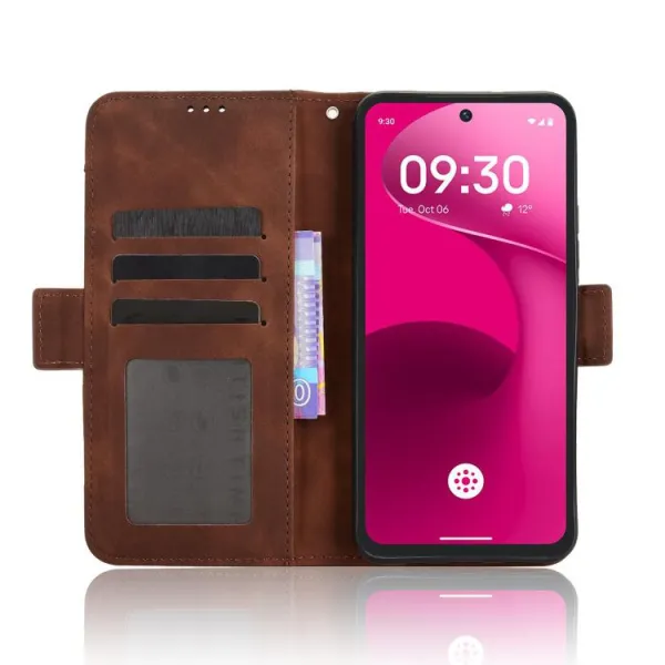 SLOT Peňaženkový obal pre T Phone 3 Pro hnedý