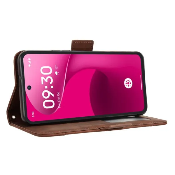 SLOT Peňaženkový obal pre T Phone 3 Pro hnedý