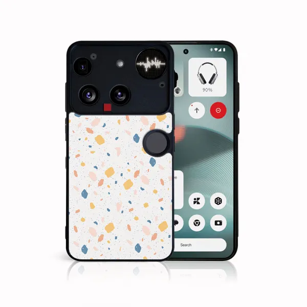 MY ART Ochranný kryt pre Nothing Phone (3) ORANGE TERRAZZO (165)