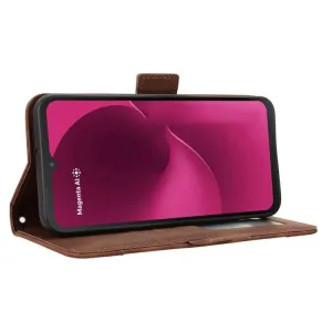 SLOT Peňaženkový obal pre T Phone 3 hnedý
