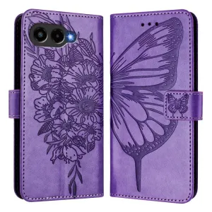 ART BUTTERFLY Peňaženkový obal pre T Phone 3 svetlofialový