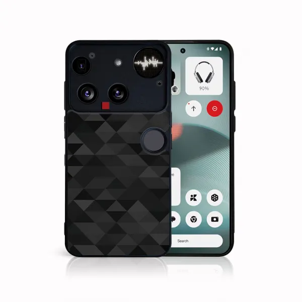 MY ART Ochranný kryt pre Nothing Phone (3) BLACK TRIANGLES (232)
