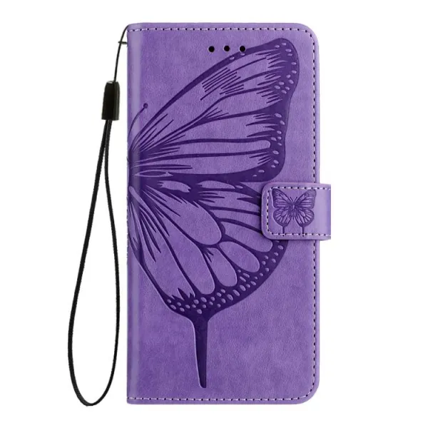 ART BUTTERFLY Peňaženkový obal pre T Phone 3 svetlofialový