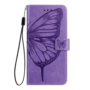 ART BUTTERFLY Peňaženkový obal pre T Phone 3 svetlofialový