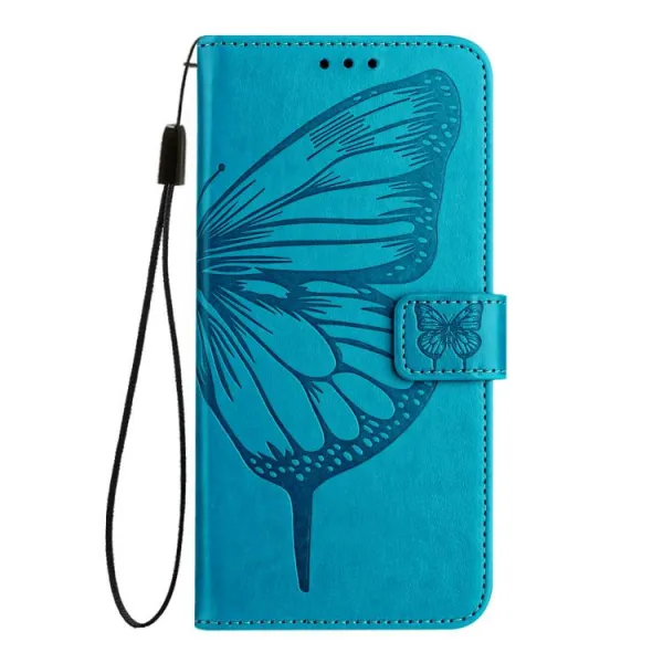 ART BUTTERFLY Peňaženkový obal pre T Phone 3 modrý