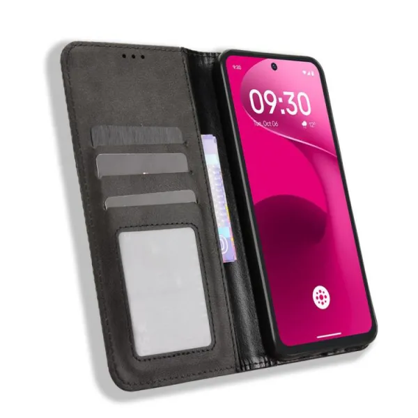 BUSINESS Peňaženkový kryt pre T Phone 3 Pro čierny