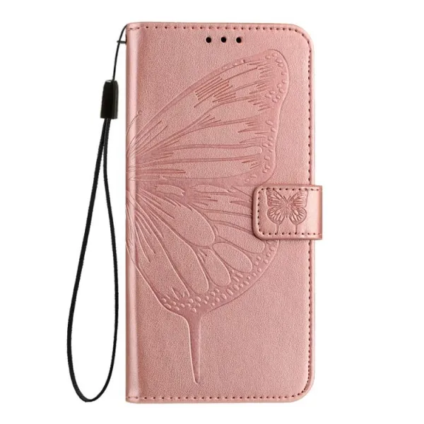 ART BUTTERFLY Peňaženkový obal pre T Phone 3 ružový