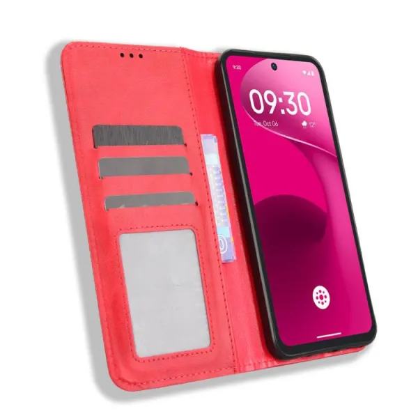 BUSINESS Peňaženkový kryt pre T Phone 3 Pro červený