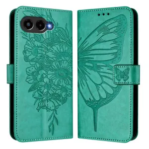 ART BUTTERFLY Peňaženkový obal pre T Phone 3 zelený