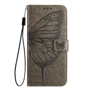 ART BUTTERFLY Peňaženkový obal pre T Phone 3 šedý