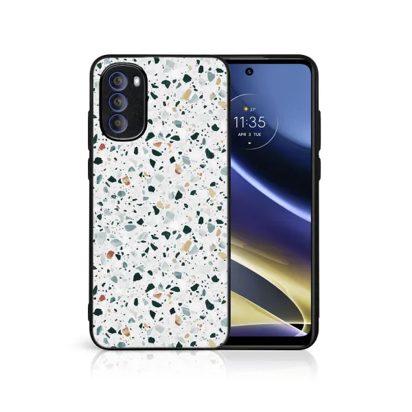 MY ART Ochranný kryt pre Motorola Moto G31 / G41 GREY TERRAZZO (163)