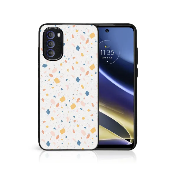 MY ART Ochranný kryt pre Motorola Moto G31 / G41 ORANGE TERRAZZO (165)