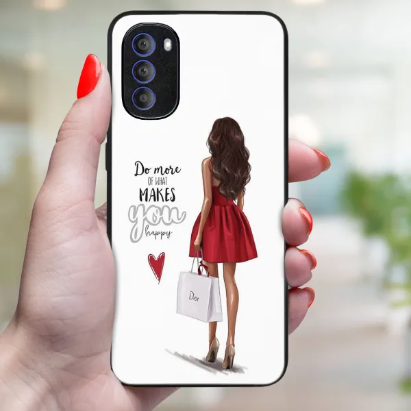 MY ART Ochranný kryt pre Motorola Moto G31 / G41 RED DRESS (137)