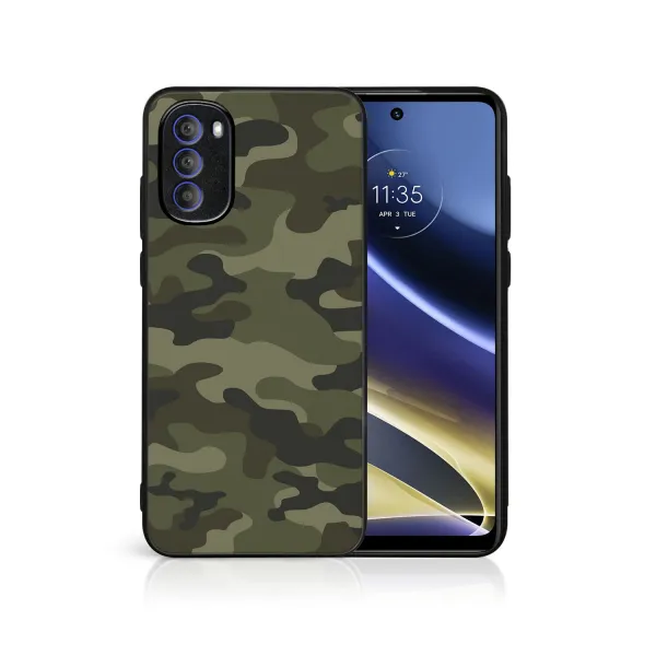 MY ART Ochranný kryt pre Motorola Moto G31 / G41 GREEN CAMO (235)