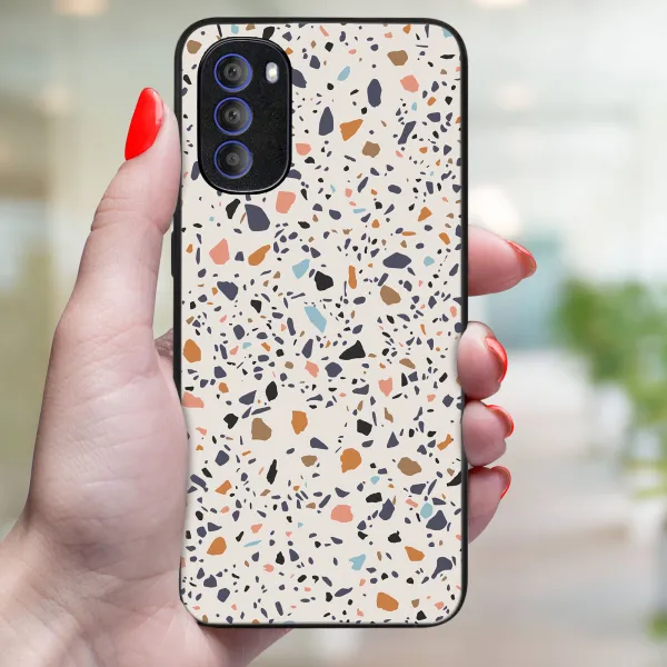 MY ART Ochranný kryt pre Motorola Moto G31 / G41 BEIGE TERRAZZO (162)