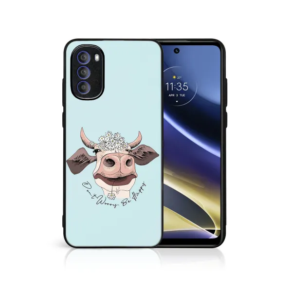 MY ART Ochranný kryt pre Motorola Moto G31 / G41 HAPPY COW (181)
