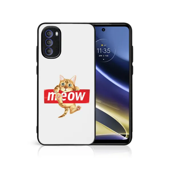 MY ART Ochranný kryt pre Motorola Moto G31 / G41 MEOW (183)