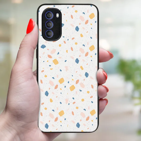 MY ART Ochranný kryt pre Motorola Moto G31 / G41 ORANGE TERRAZZO (165)