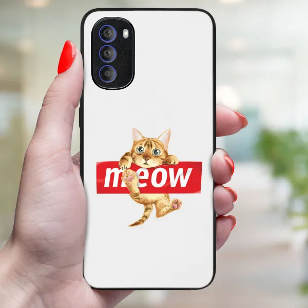 MY ART Ochranný kryt pre Motorola Moto G31 / G41 MEOW (183)