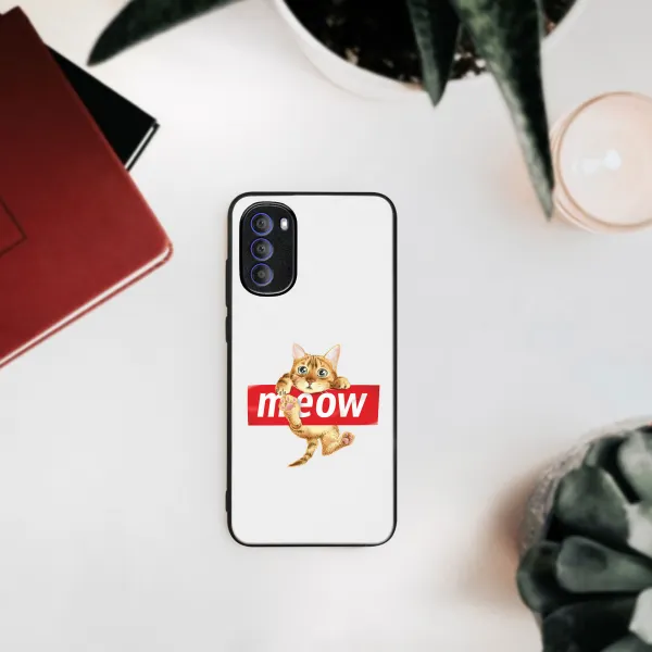 MY ART Ochranný kryt pre Motorola Moto G31 / G41 MEOW (183)
