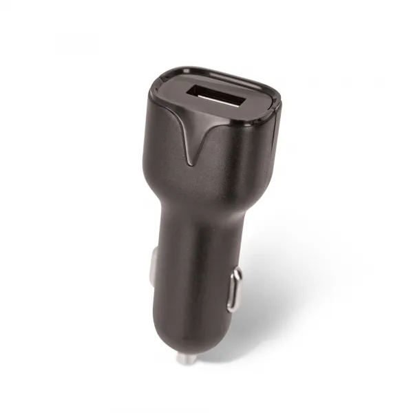 SETTY Autonabíjačka 1x USB 2,4A čierna + USB-C kábel 1,0 m (GSM108845)