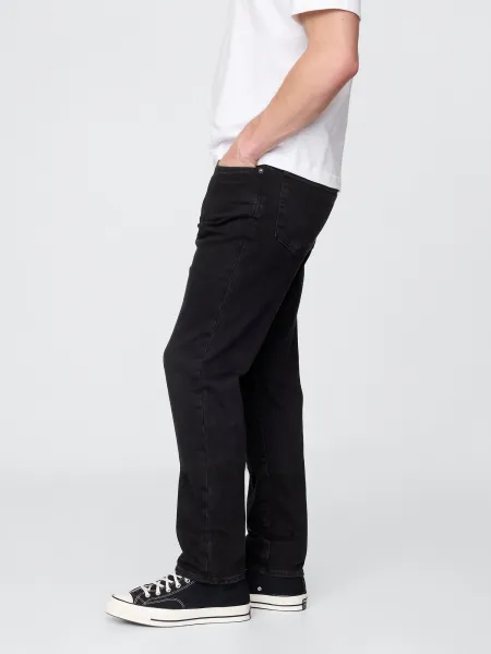 Čierne pánske rifle GAP slim straight