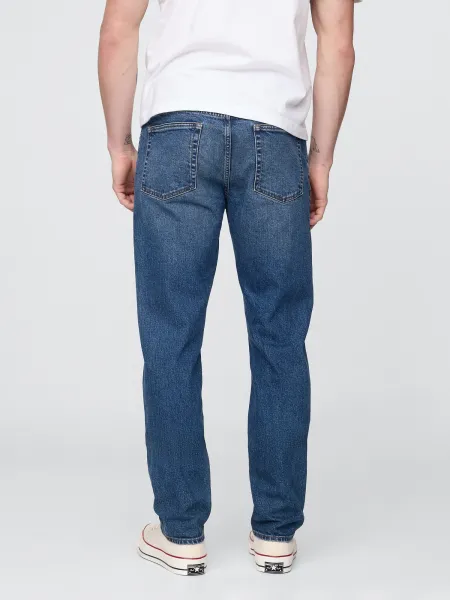 Modré pánske rifle slim straight faded medium GAP